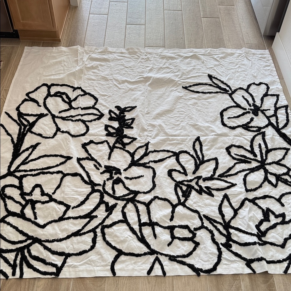 Really fun Black and White shower curtain